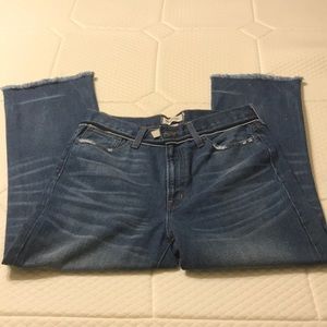 Madewell Retro Crop Bootcut Knee Rip Edition